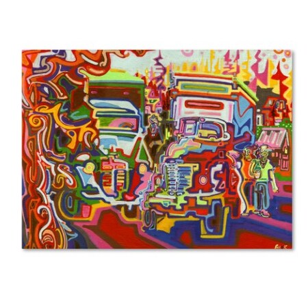Josh Byer 'Trucks' Canvas Art,35x47